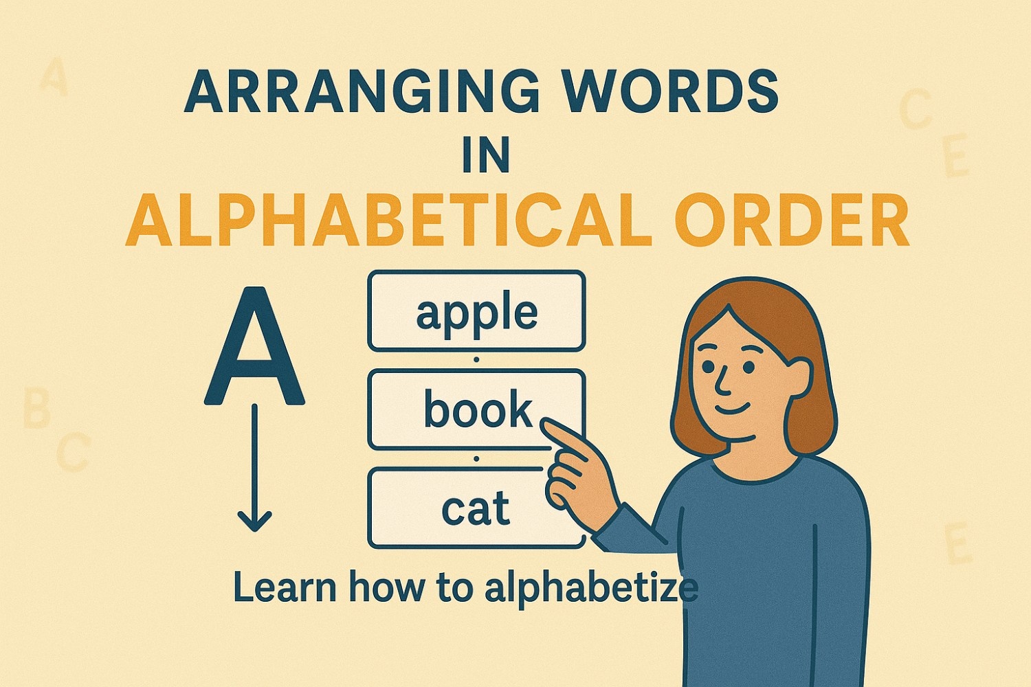 Arranging Words in Alphabetical Order